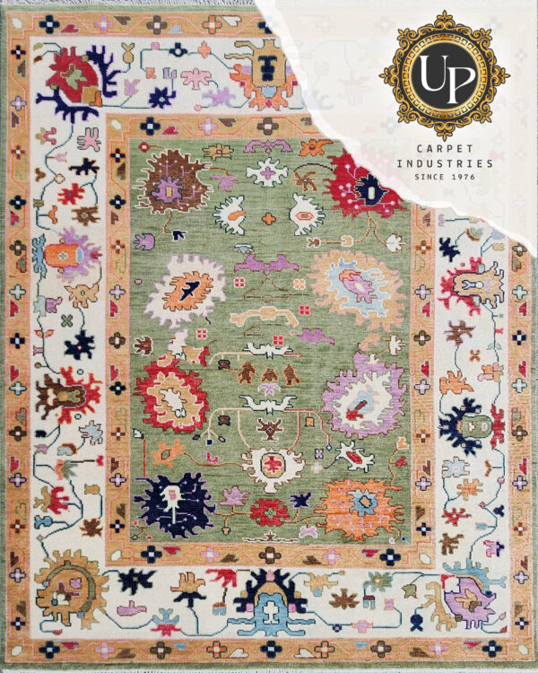 Hand knotted oushak collection 12